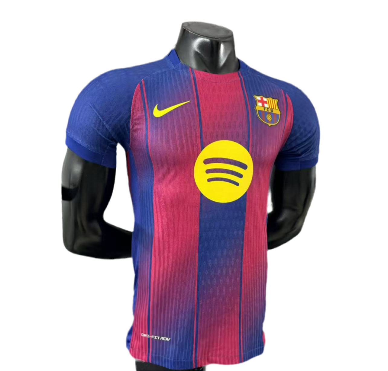 Maillot FC Barcelone édition 2025/2026 (bandes rouges et bleues)